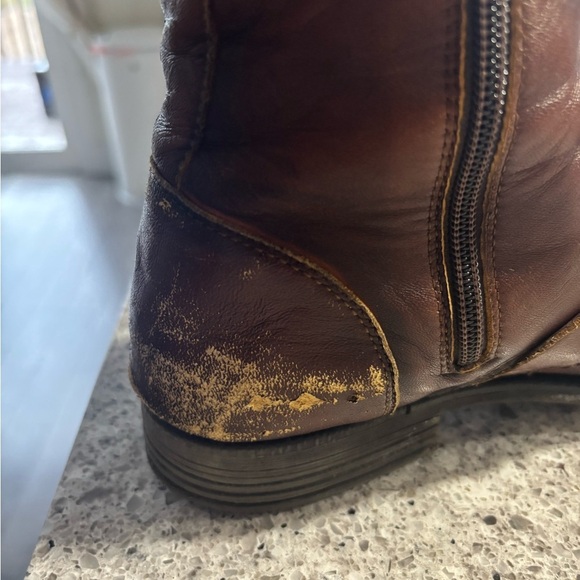 Aldo Dark Brown Leather Lace-Up Boots size 9.5 - Picture 7 of 7